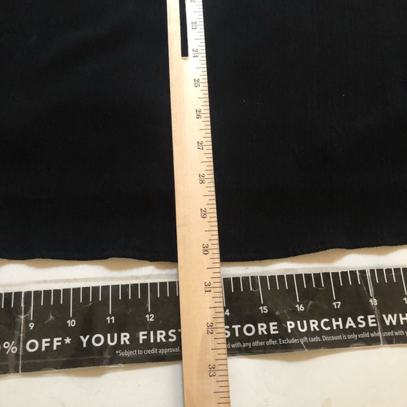 Xhilaration XXL black cotton blend off shoulder cold shoulder 3/4 sleeve - Picture 7 of 10